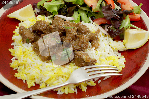 Image of Rogan josh meal closeup