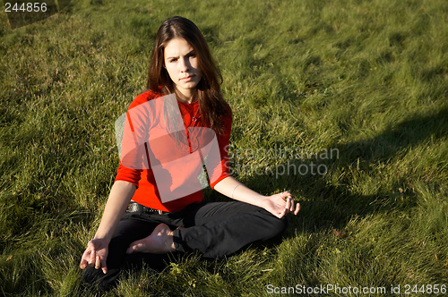 Image of Exercising girl