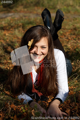 Image of Girl on the grass