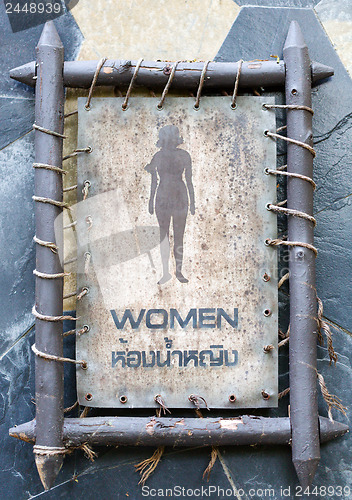 Image of female toilet sign 