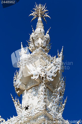 Image of Exotic roof of the White Temple in Chiang Mai