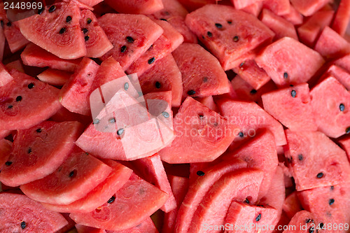 Image of fresh slices of ripe watermelon 