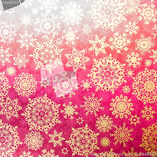 Image of Christmas pattern snowflake background. EPS 10