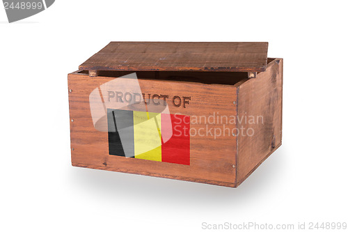 Image of Wooden crate isolated on a white background