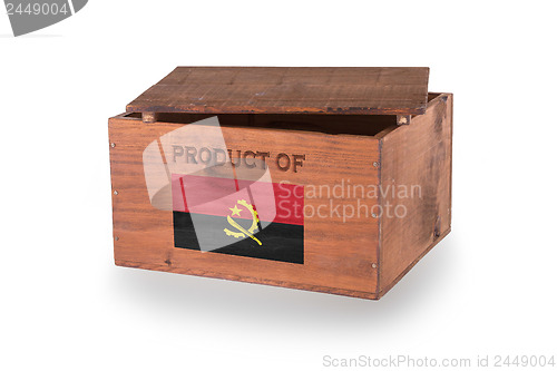 Image of Wooden crate isolated on a white background