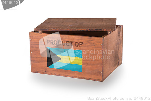Image of Wooden crate isolated on a white background
