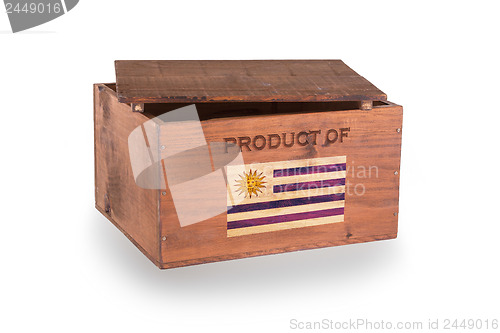 Image of Wooden crate isolated on a white background