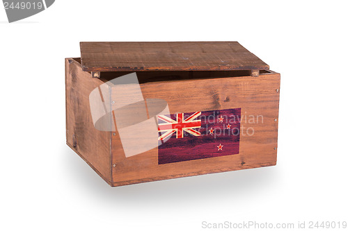 Image of Wooden crate isolated on a white background