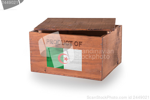 Image of Wooden crate isolated on a white background