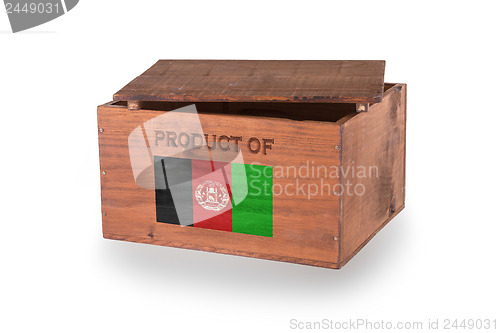 Image of Wooden crate isolated on a white background