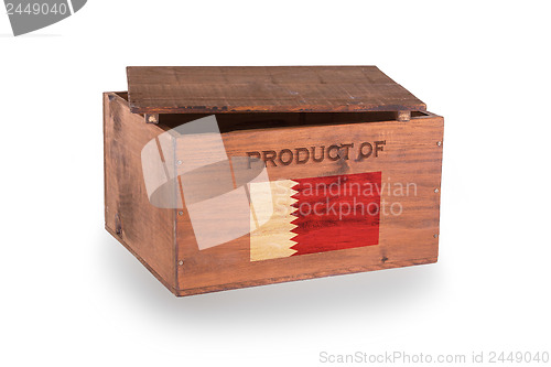 Image of Wooden crate isolated on a white background