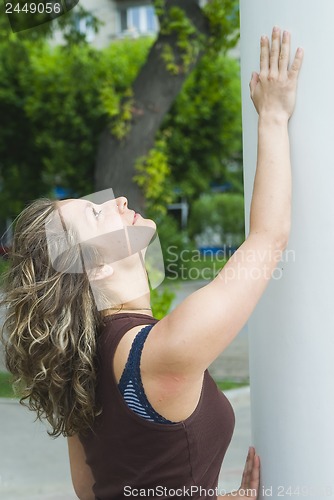 Image of Girl in city park