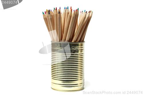 Image of Upcycling, Pencils in Tin Can