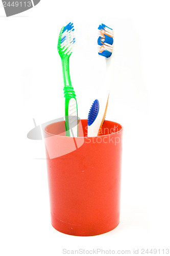 Image of toothbrushes