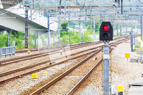 Image of Railway signal light