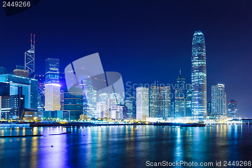 Image of Hong Kong skyline at night