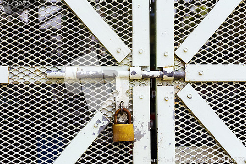 Image of Metal door with lock