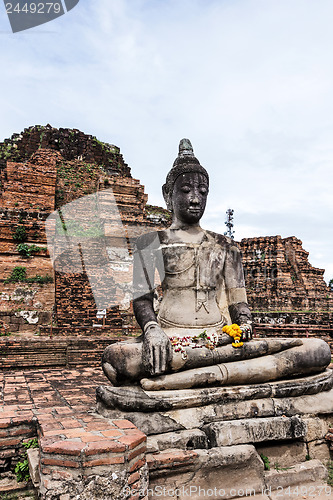 Image of Ancient buddha statue in Thailand