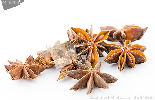 Image of Star anise isolated on white