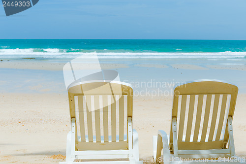Image of Beautiful beach in summer time