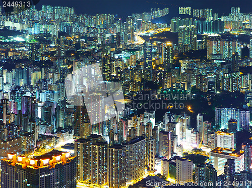 Image of Hong Kong cityscape at night