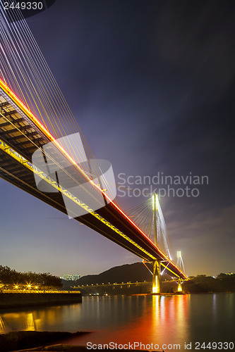 Image of Ting Kau suspension bridge in Hong Kong