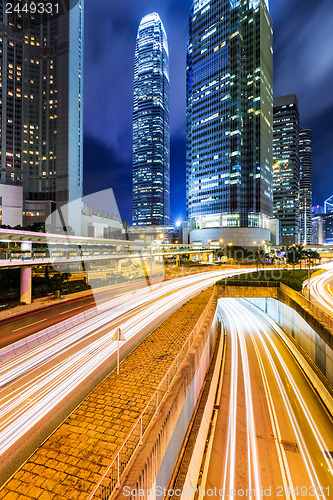 Image of Hong Kong city at night