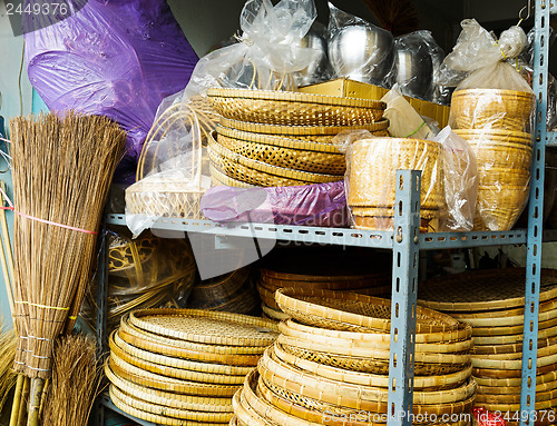 Image of Handmade bamboo basket for sell 