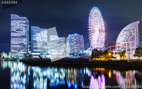 Image of Yokohama skyline at night