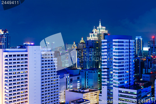 Image of Bangkok skyline at night