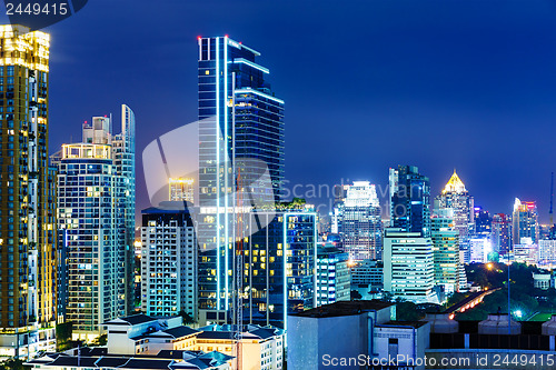 Image of Bangkok skyline at night