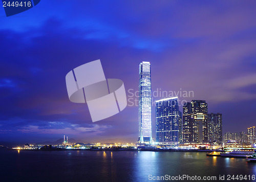 Image of Kowloon skyline in Hong Kong