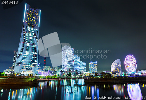 Image of Yokohama skyline at night