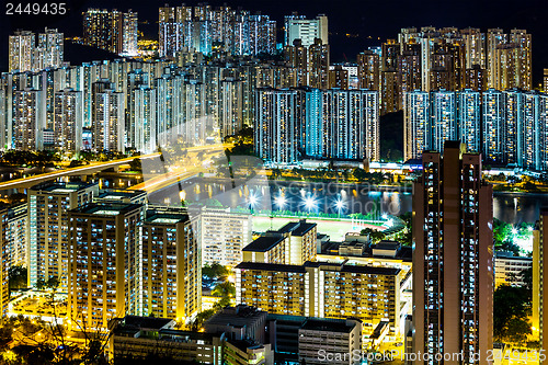 Image of City in Hong Kong at night