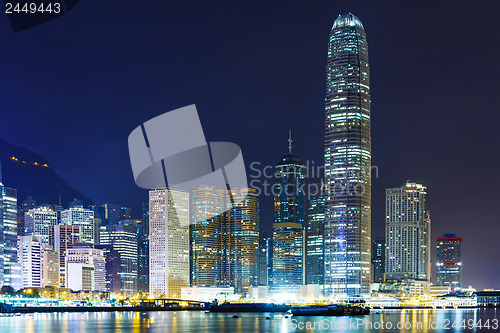Image of Hong Kong skyline at night