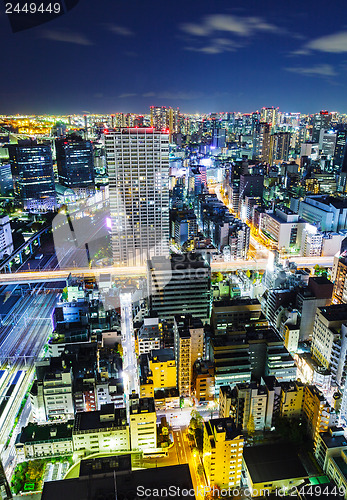 Image of Urban city in Tokyo at night