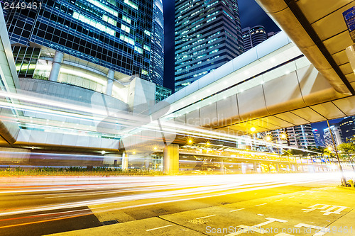 Image of Busy traffic at night