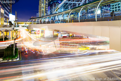 Image of Bangkok city and traffic jam