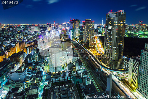 Image of Tokyo cityscape at night