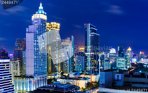 Image of Bangkok cityscape at night