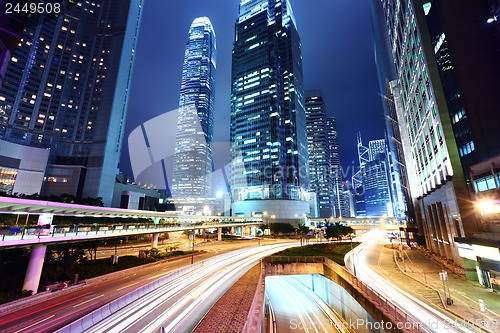 Image of Hong Kong city at night