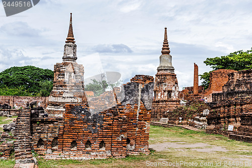 Image of Ancient siam temple of Ayutthaya