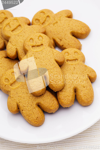 Image of Heap of the gingerbread on plate