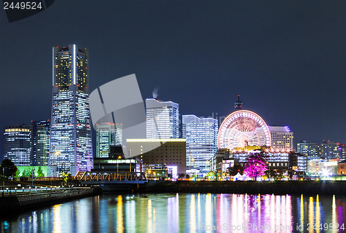 Image of Yokohama city at night