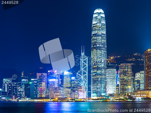Image of Hong Kong skyline at night