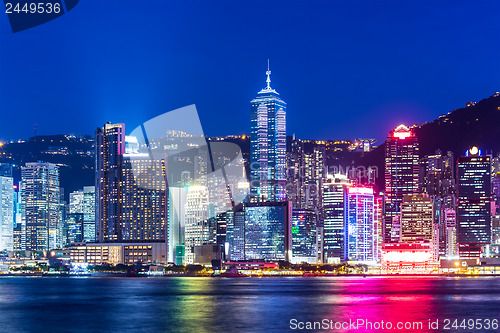Image of Hong Kong skyline at night