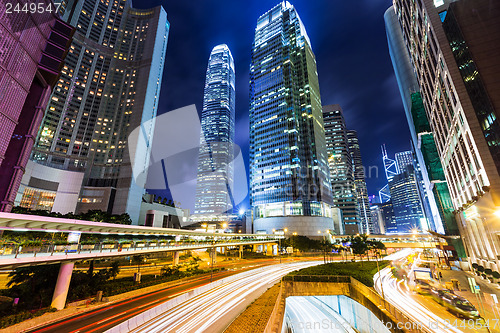 Image of Hong Kong city at night