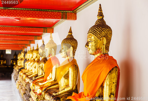 Image of Golden buddha in temple