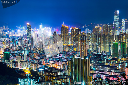 Image of Hong Kong cityscape at night