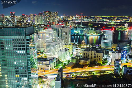 Image of Tokyo cityscape at night